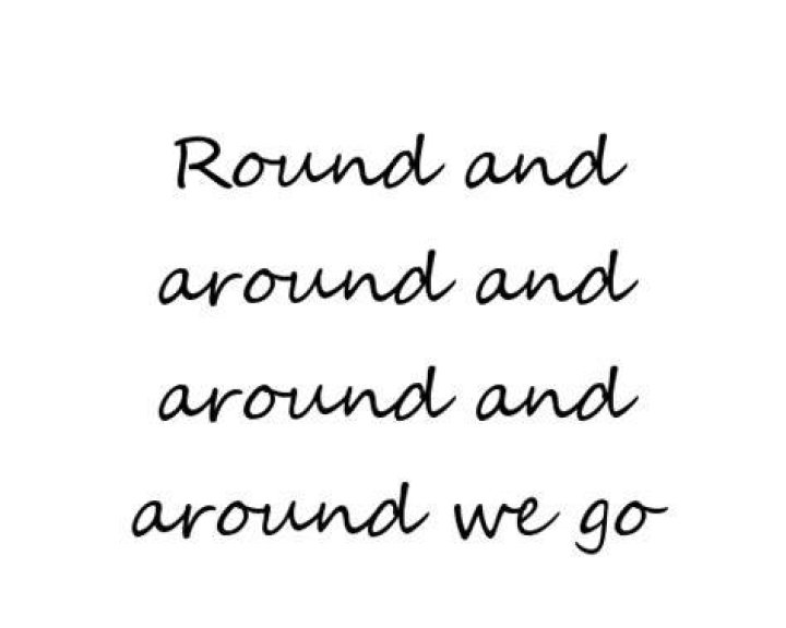Around and around we go lyrics