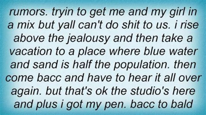 Bald head hoes lyrics