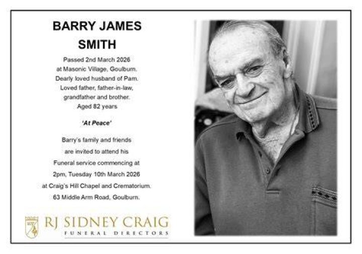 Barry James death, Barry James Has Passed Away – Death
