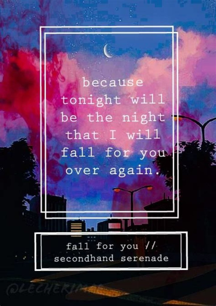 Because tonight will be the night lyrics