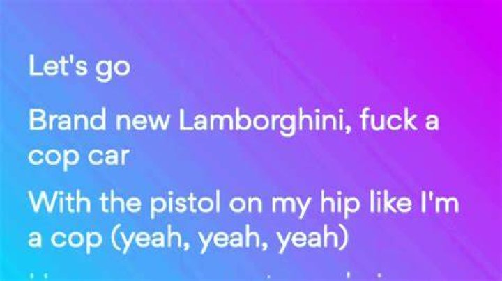 Brand new lamborghini lyrics