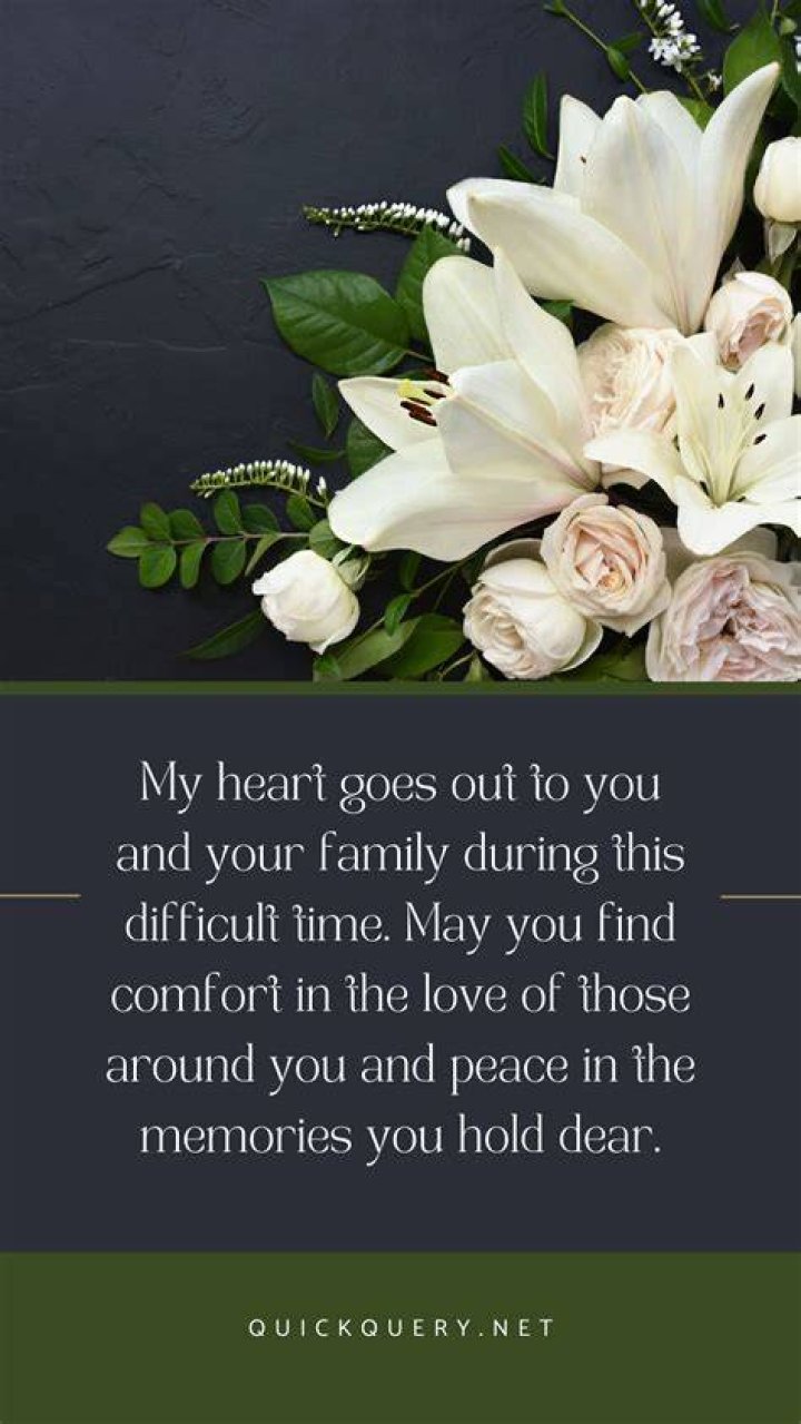 Condolences and Support