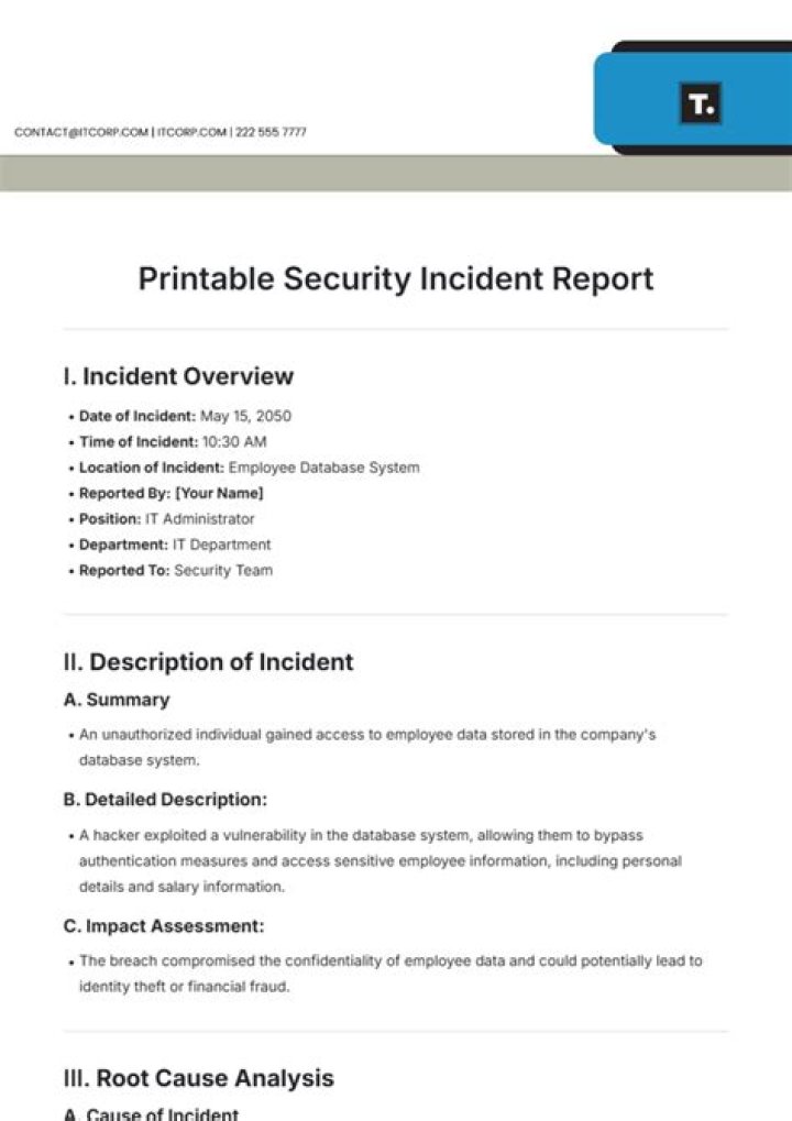 Details of the Incident