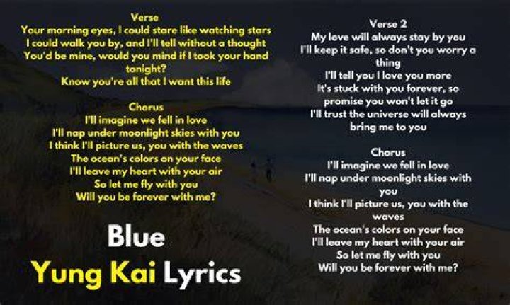 Dream in blue lyrics