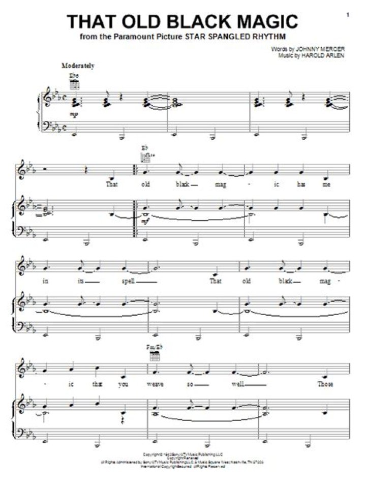 Ella Fitzgerald That Old Black Magic Lyrics