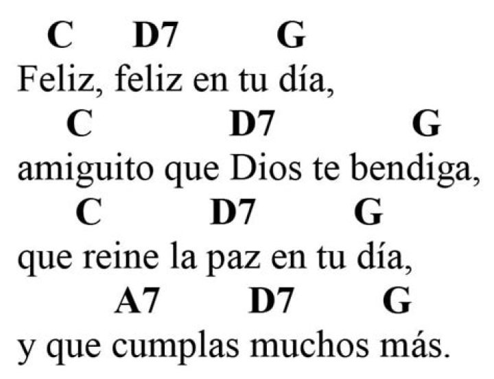 Feliz en tu día lyrics