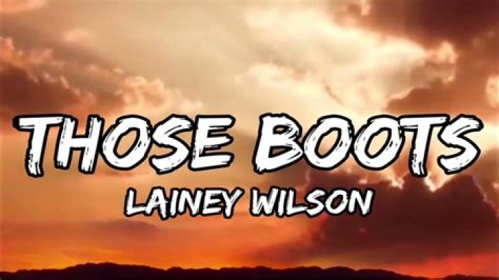 Figurative language those boots lainey wilson lyrics