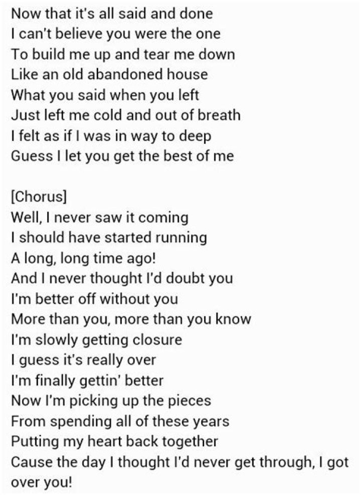 Get over you daughtry lyrics
