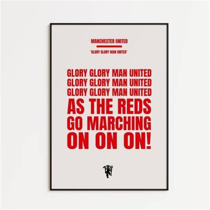 Glory glory man united lyrics
