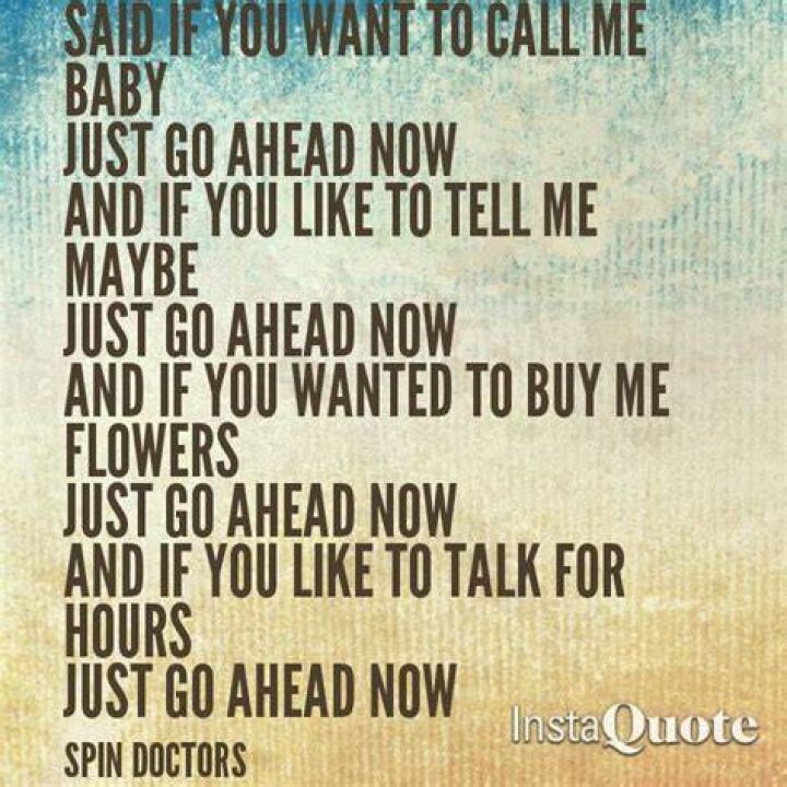 Go ahead and just spin lyrics