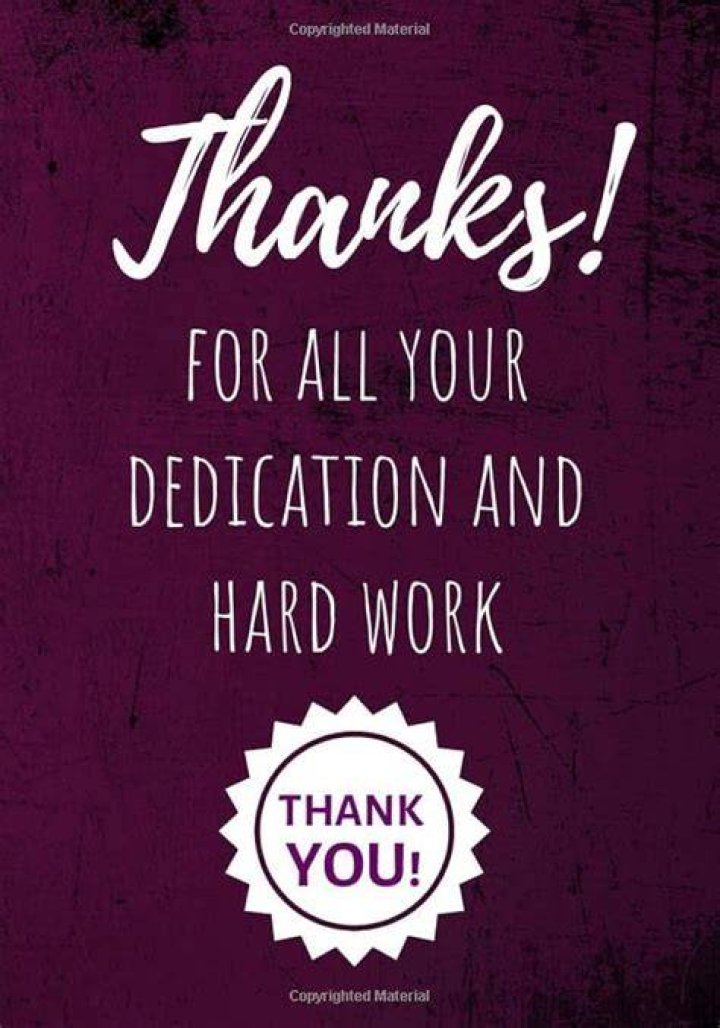 Hard work and dedication lyrics