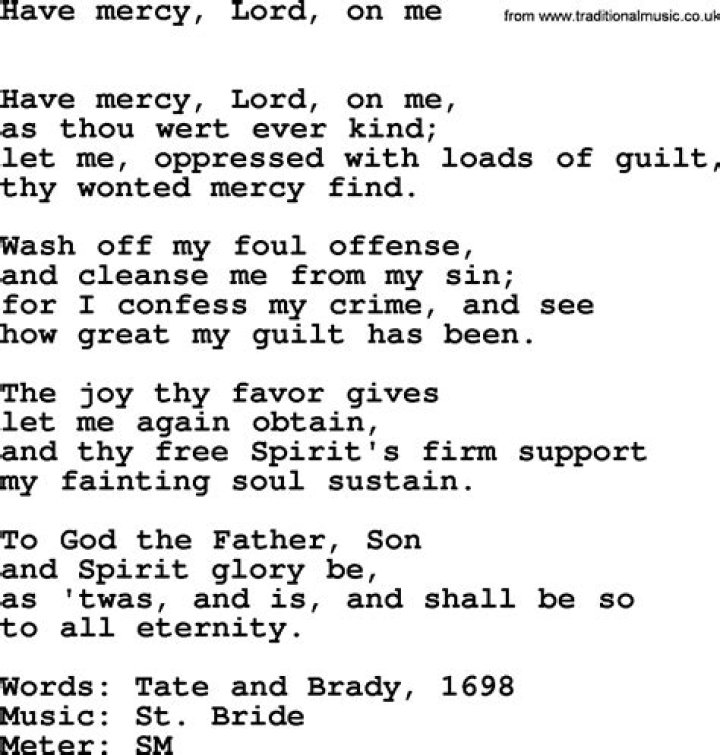 Have me mercy lyrics