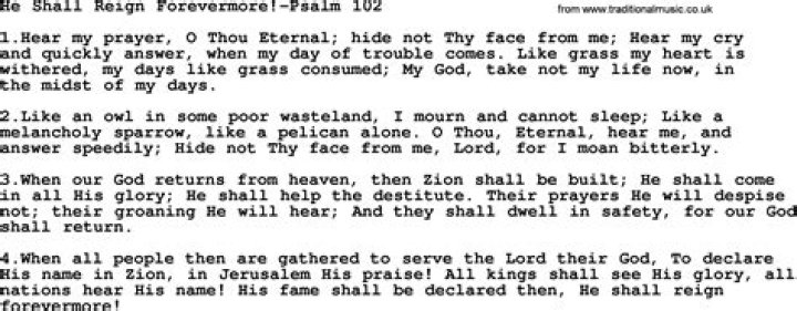 He shall reign forevermore lyrics