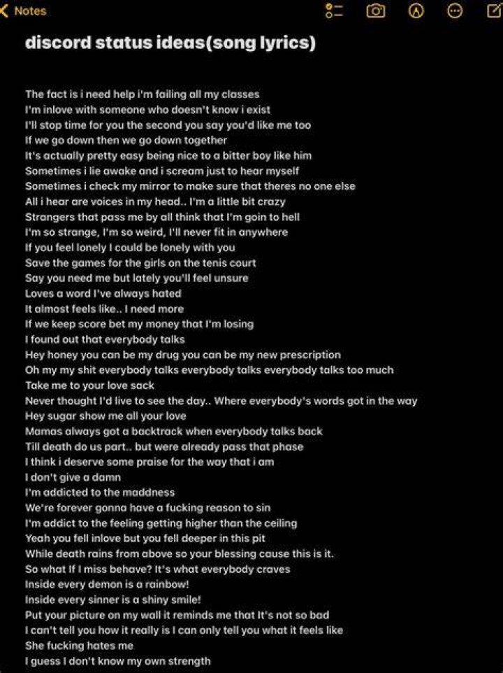 Idea of fun lyrics
