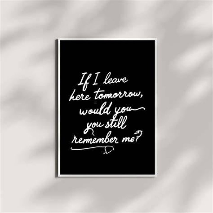If i leave here tomorrow lyrics
