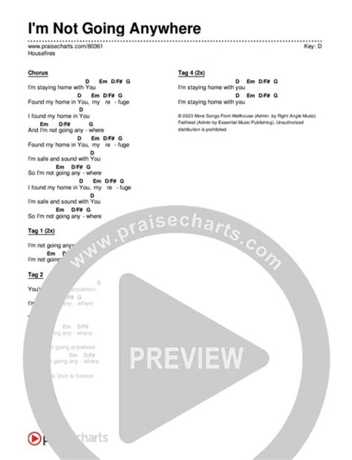 Im not going anywhere lyrics lyrics