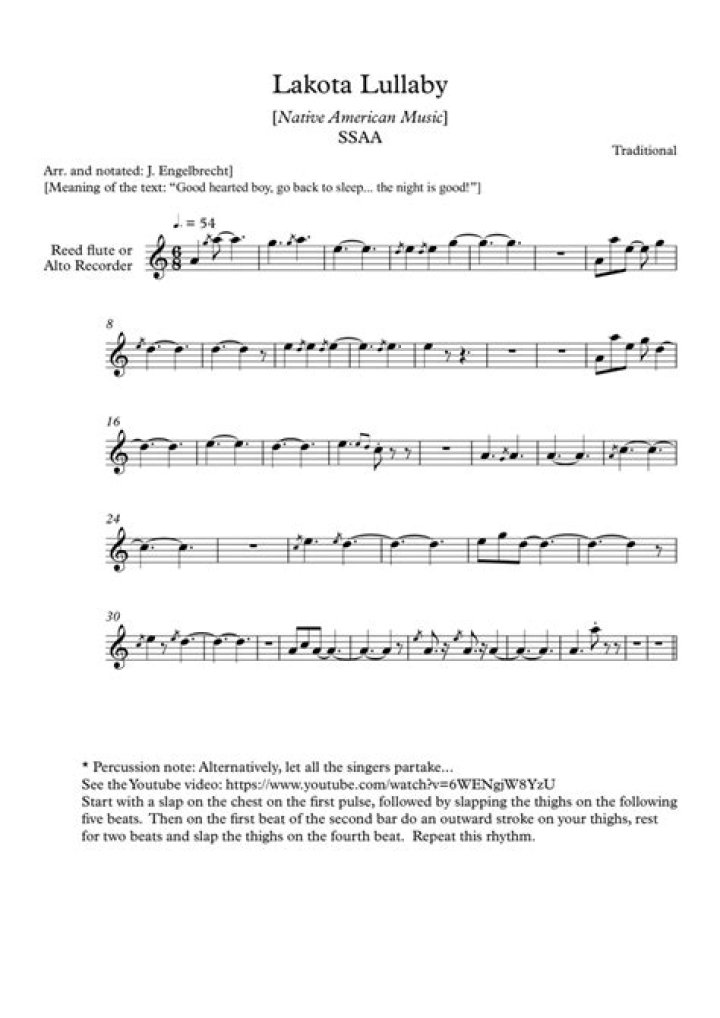 Lakota lullaby lyrics