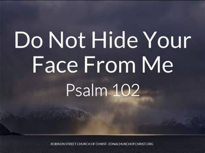 Lord do not hide your face from me lyrics