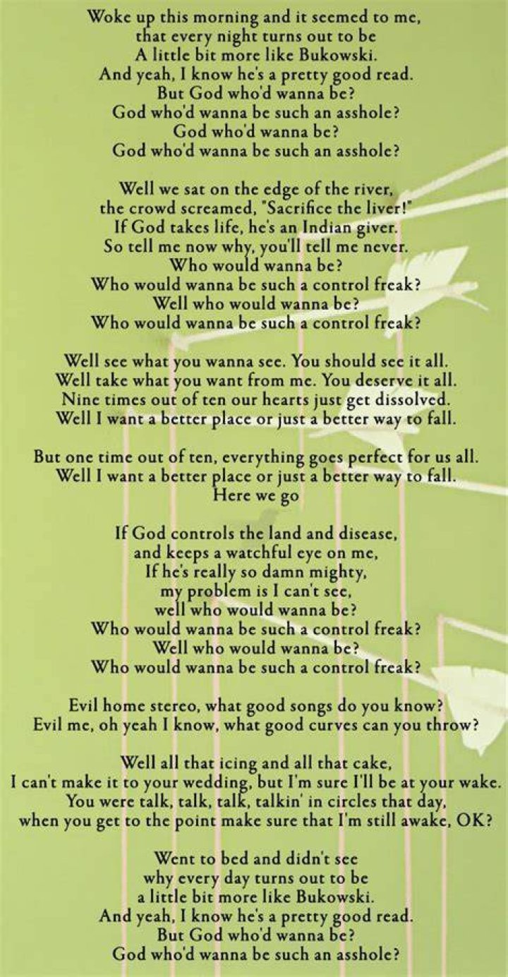 Modest Mouse - Bukowski Lyrics Meaning
