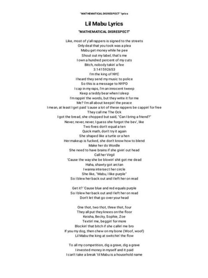 Mtyb lil mabu lyrics