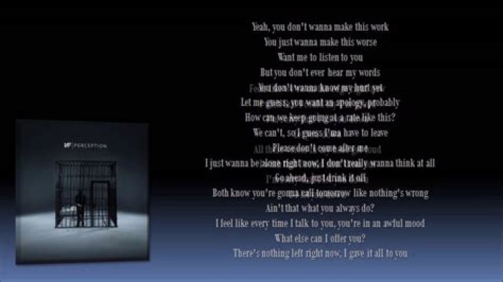 Nf let you down lyrics
