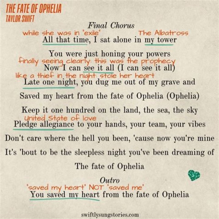 Ophelia lyrics lyrics