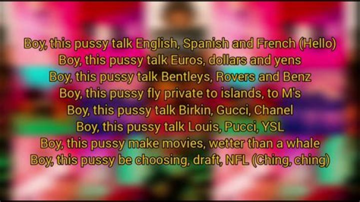 Pussy talk lyrics