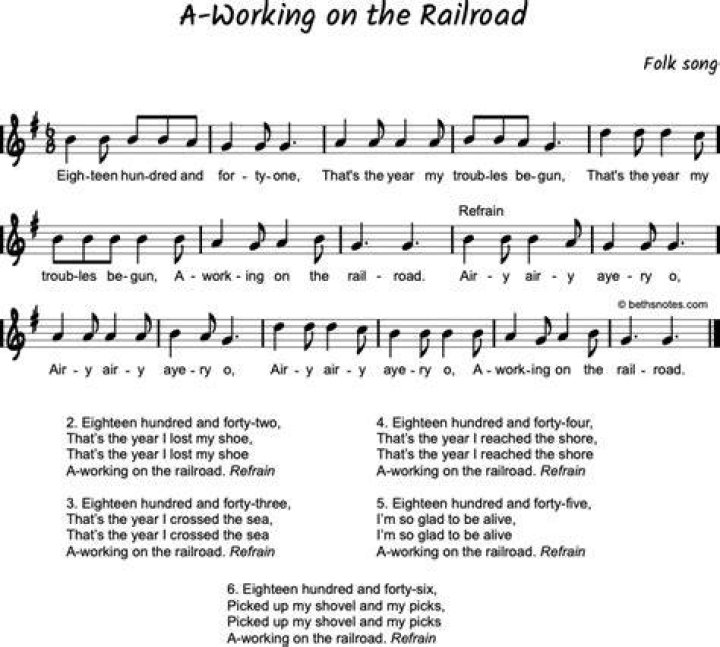 Railroad worksong lyrics
