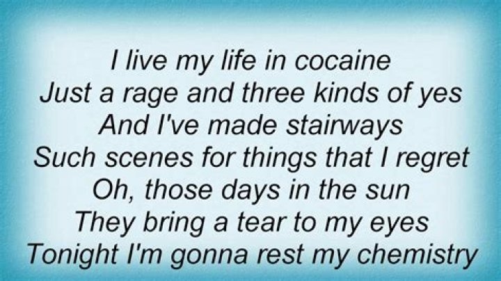 Rest my chemistry lyrics