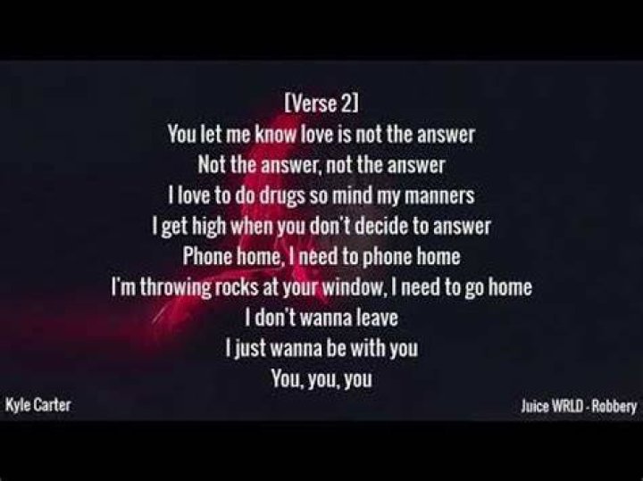 Robbery by juice wrld lyrics