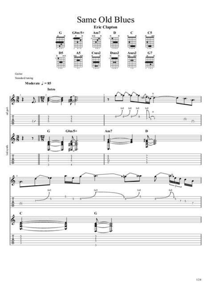 Same old blues lyrics