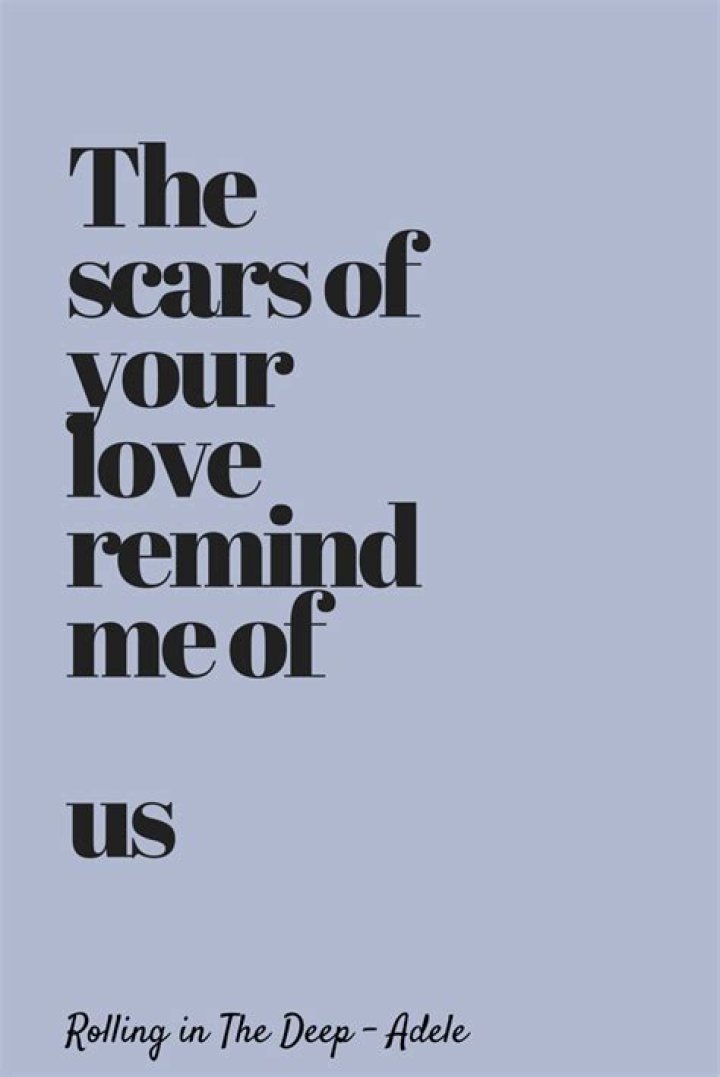Scars remind us where we came from lyrics