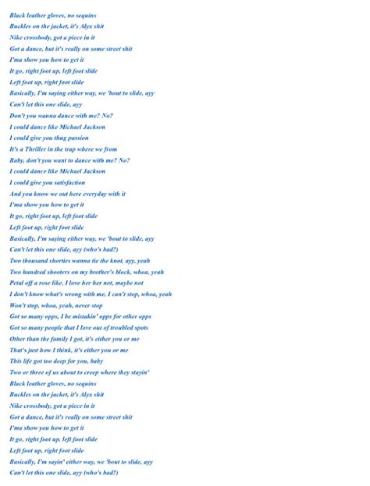 Sinking toosie lyrics