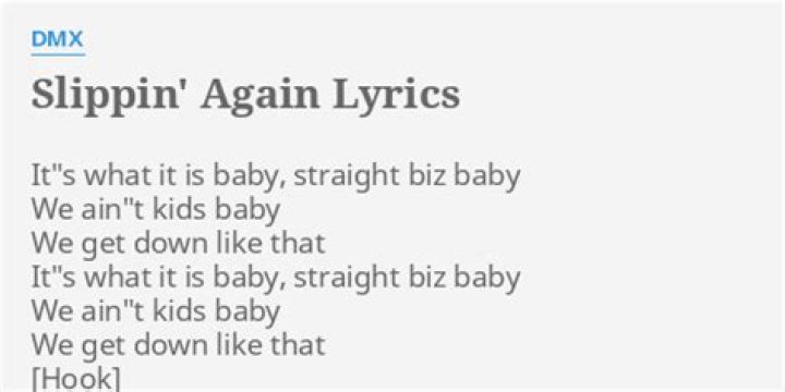 Slippin again lyrics