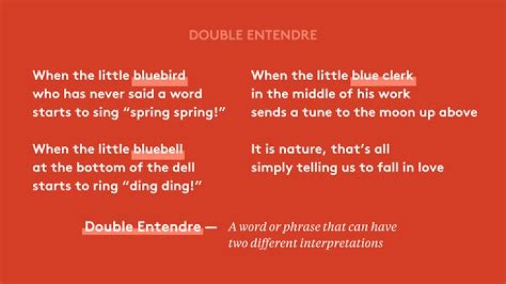 Songs with double entendre lyrics