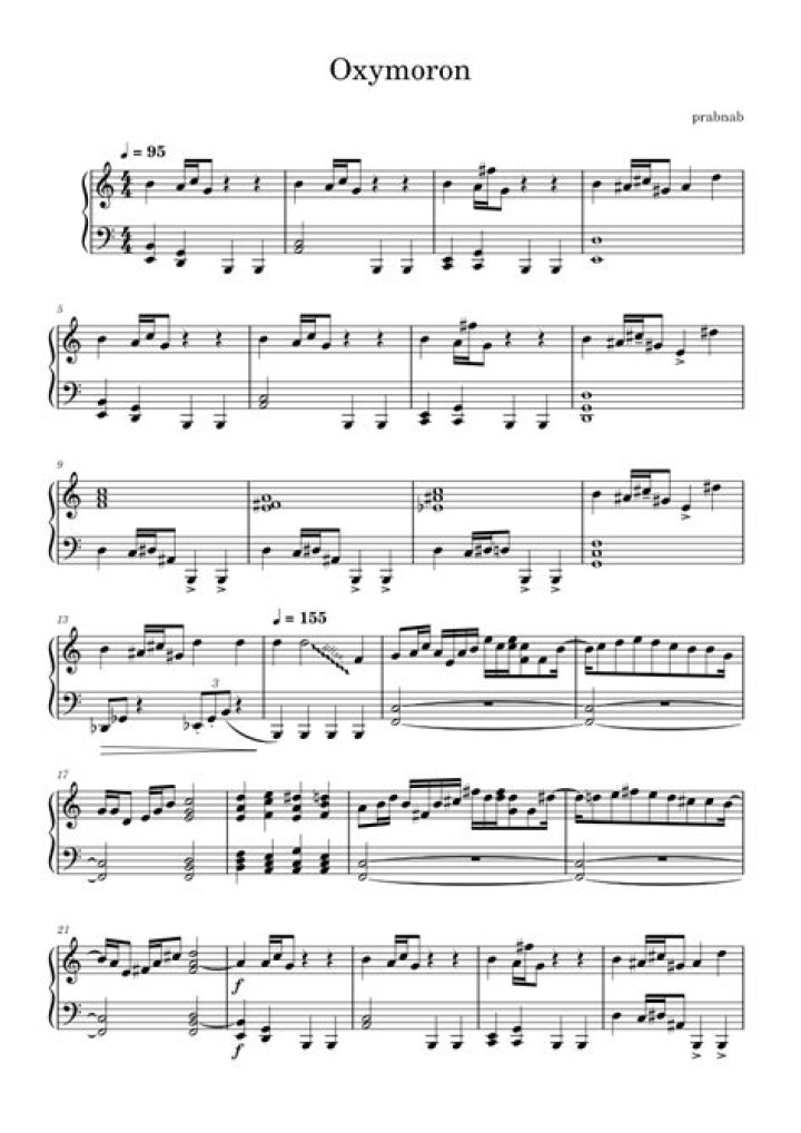 Songs with oxymorons lyrics