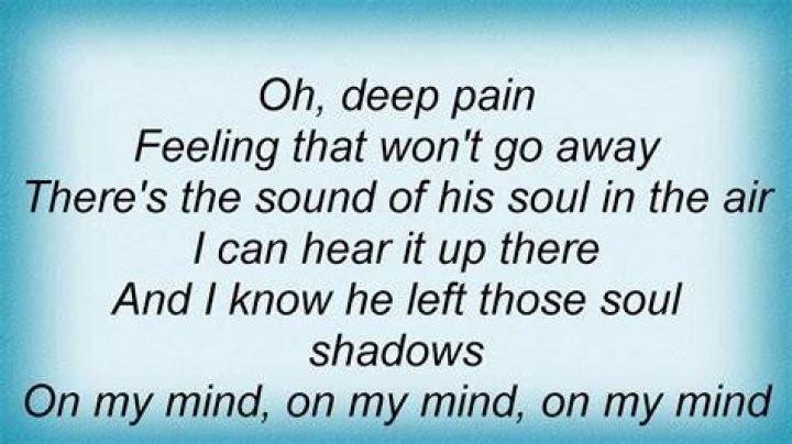 Soul shadows lyrics