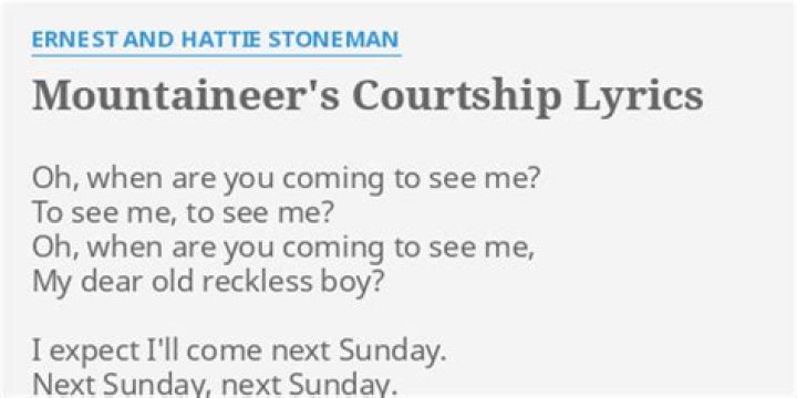 The courtship lyrics