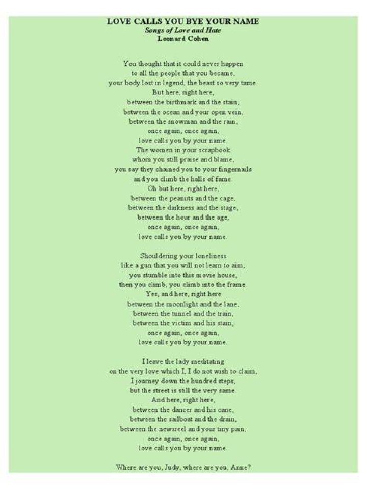 When love calls will you be ready lyrics