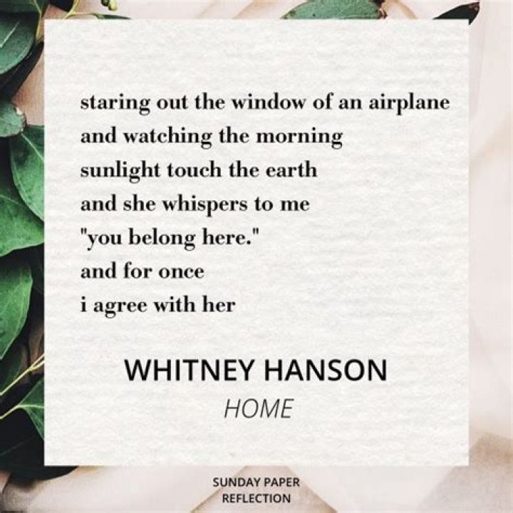 Whitney hanson home lyrics
