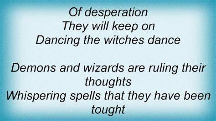Witches dance lyrics